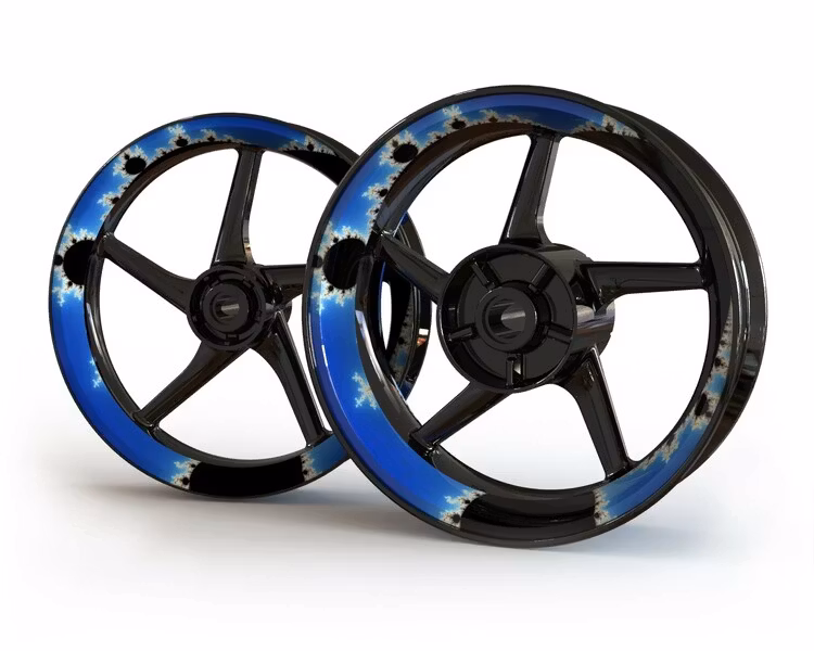 "Mandelbrot" - Felgenaufkleber