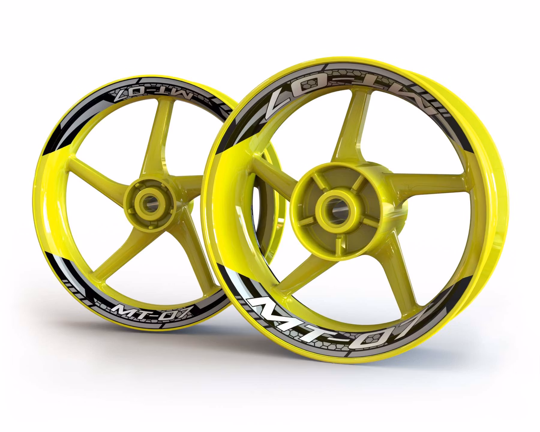 MT-07 Stickers de jantes - "Torque"