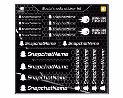 Snapchat Social Media Sticker-Kit