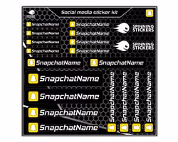 Snapchat Social Media Sticker-Kit