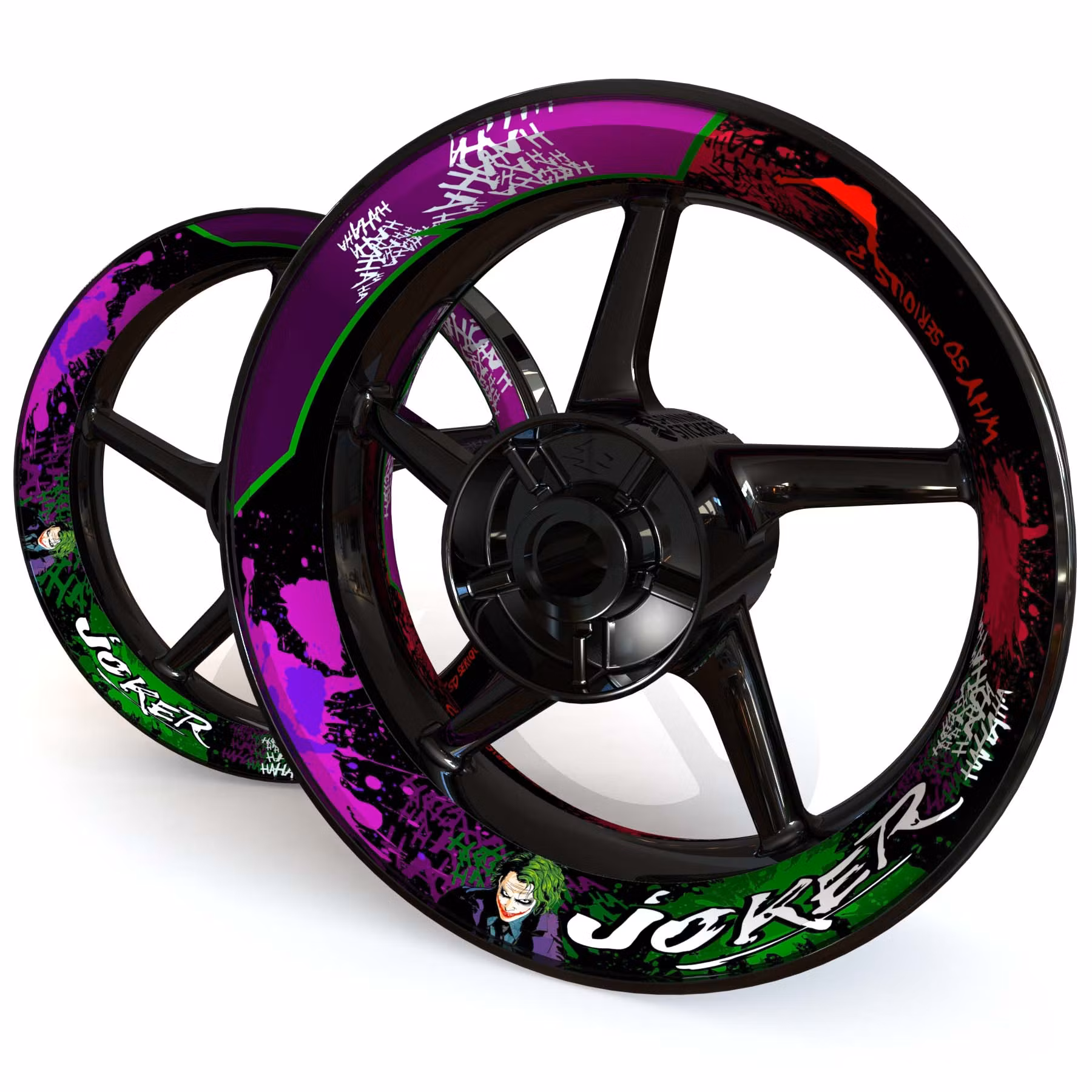 "Joker" Wheel Stickers