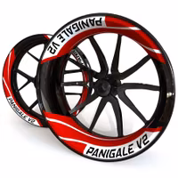 Panigale V2 Wheel Stickers - "Tritone"