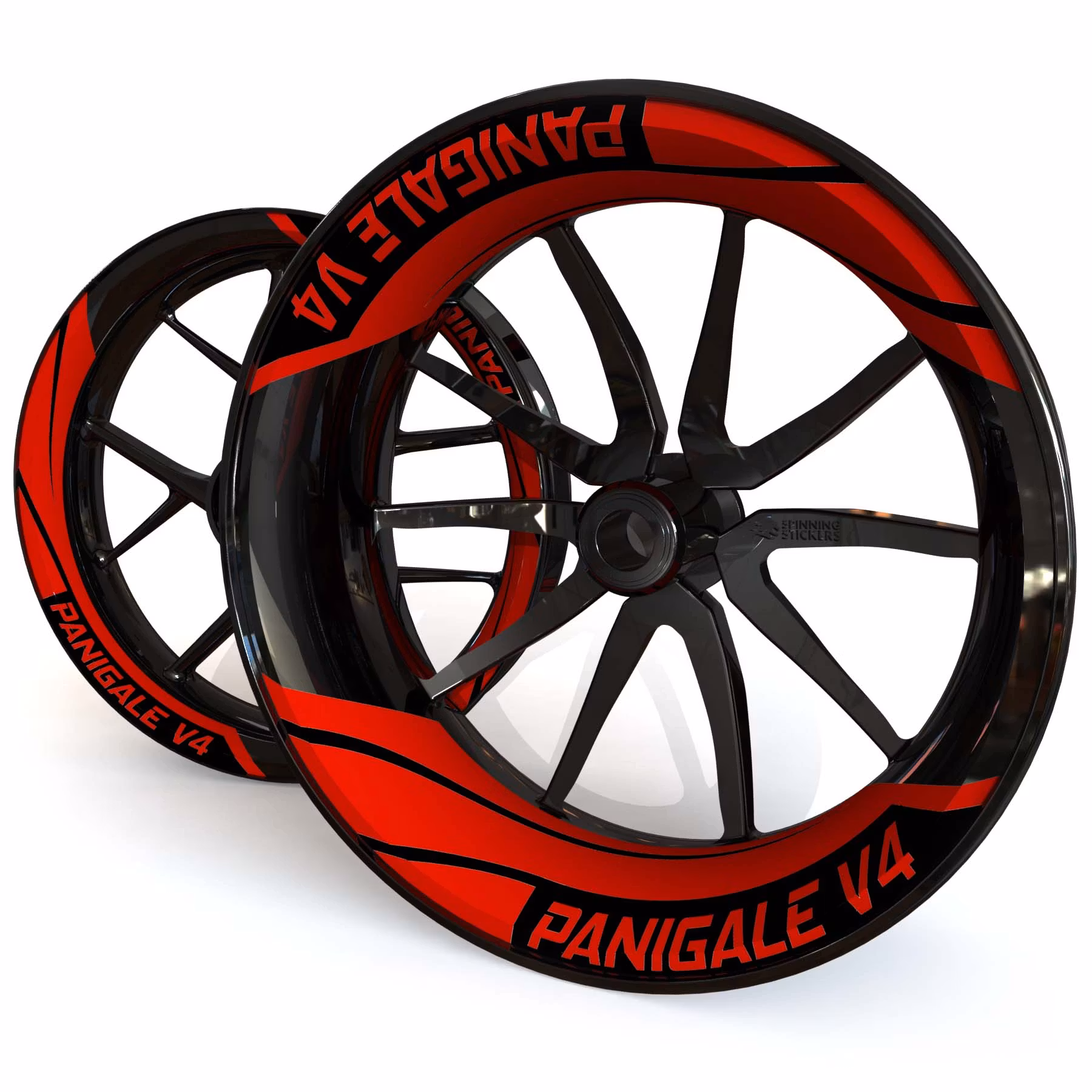 Panigale V4 Wheel Stickers - "Tritone"