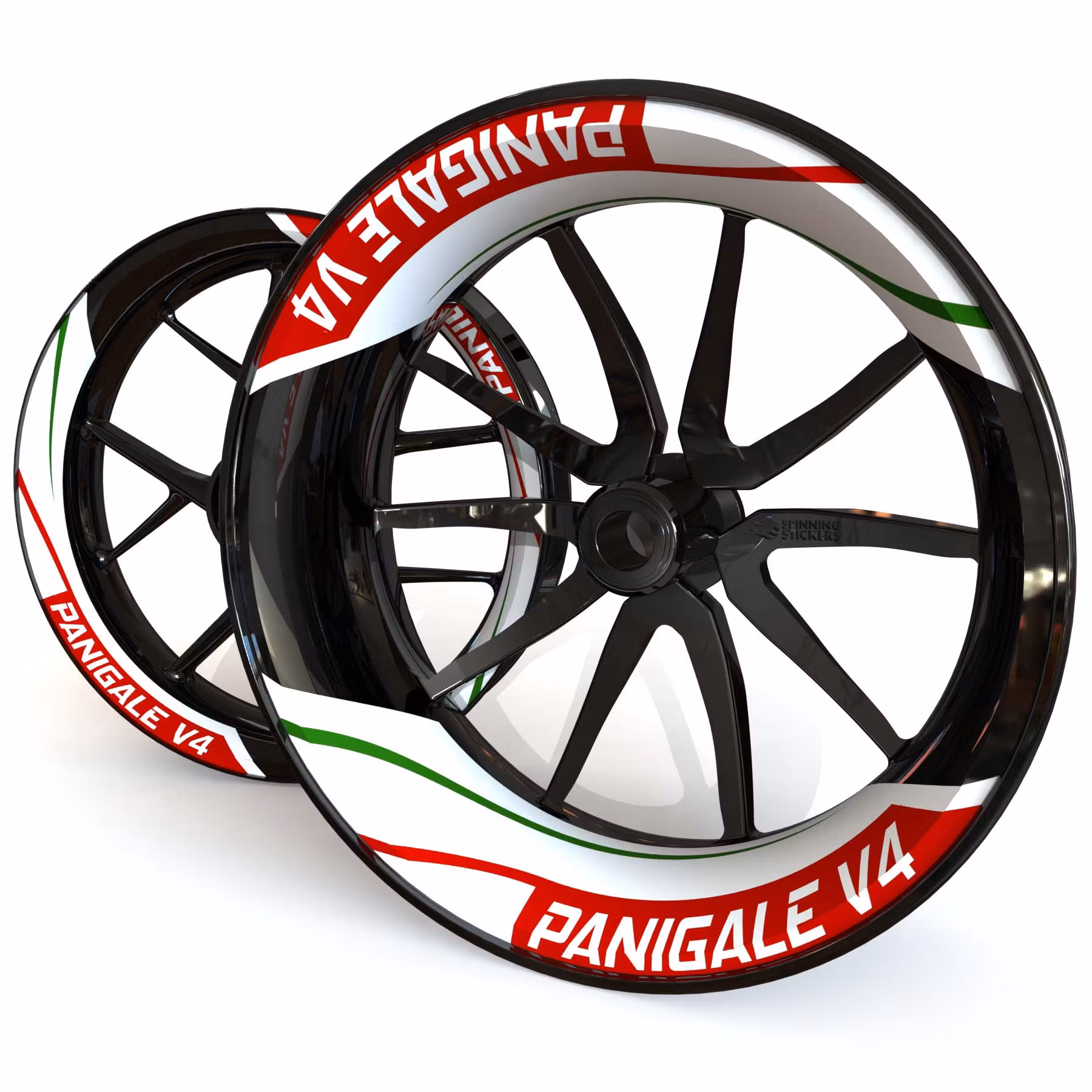 Panigale V4 Wheel Stickers - "Tritone"