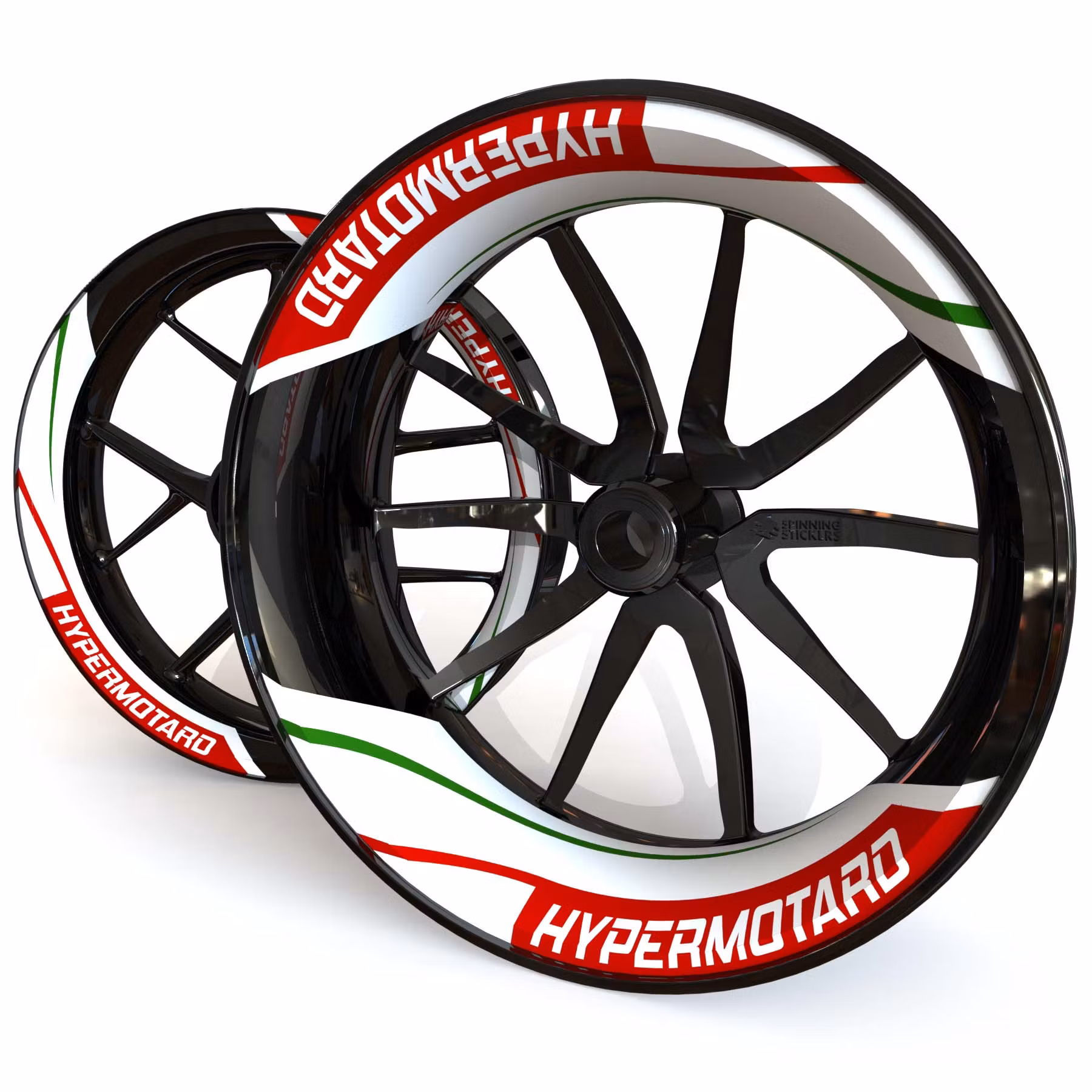 Hypermotard Wheel Stickers - "Tritone"