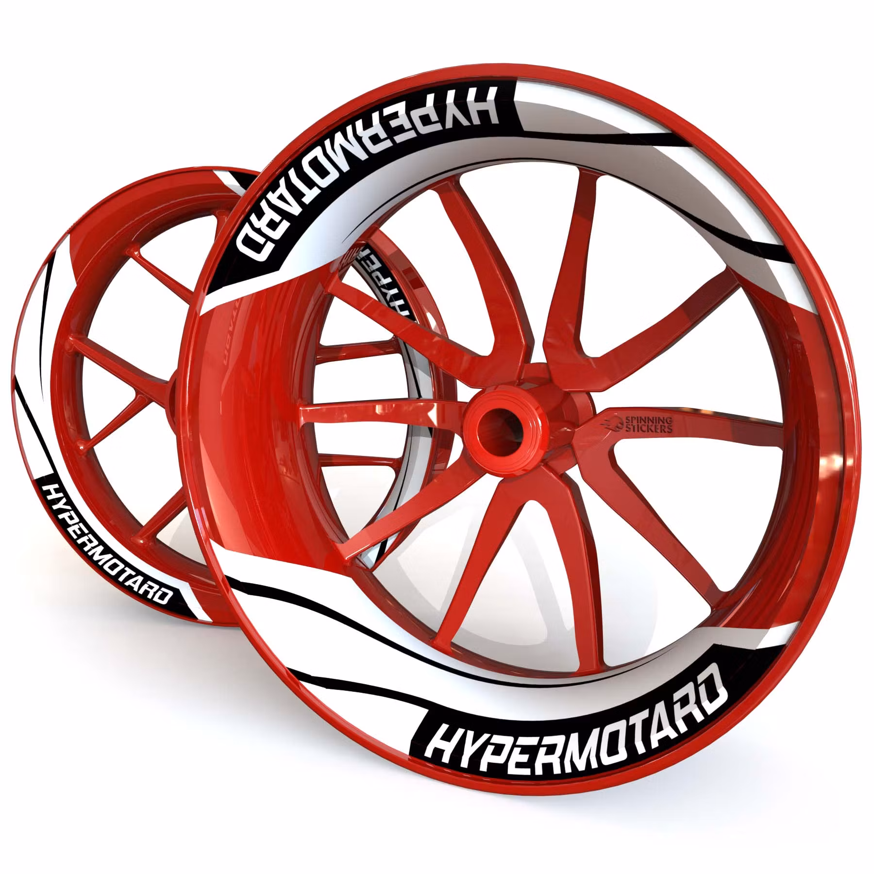 Hypermotard Wheel Stickers - "Tritone"