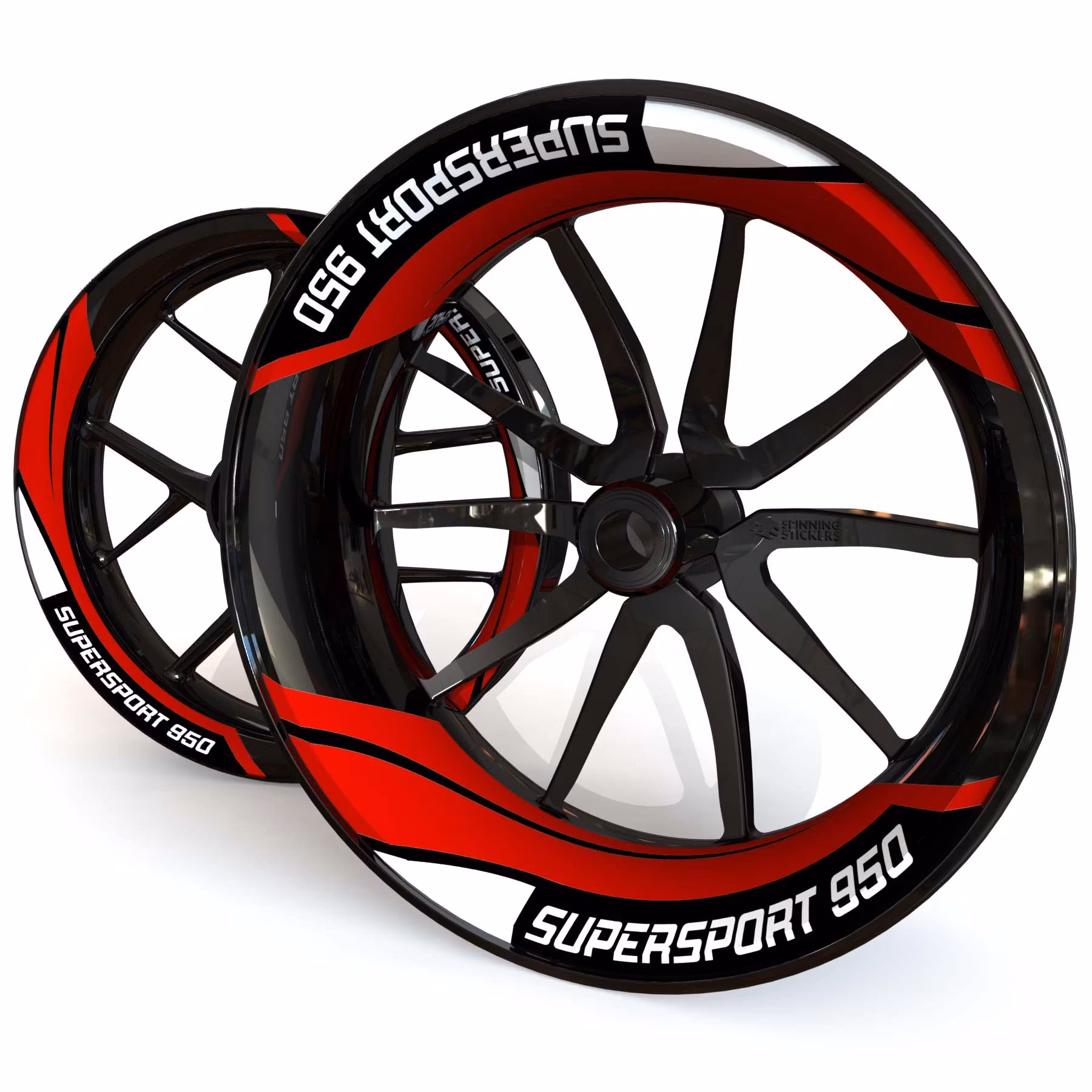 SuperSport 950 Wheel Stickers - "Tritone"