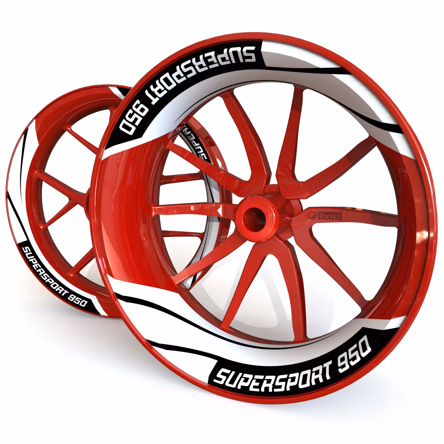 SuperSport 950 Wheel Stickers - "Tritone"