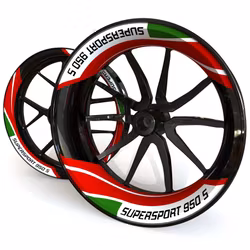 SuperSport 950 S Wheel Stickers - "Tritone"