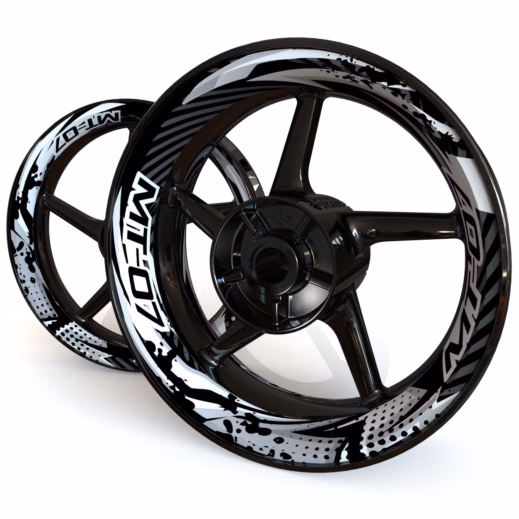 "MT-07" Fälgdekaler - "Wrath"