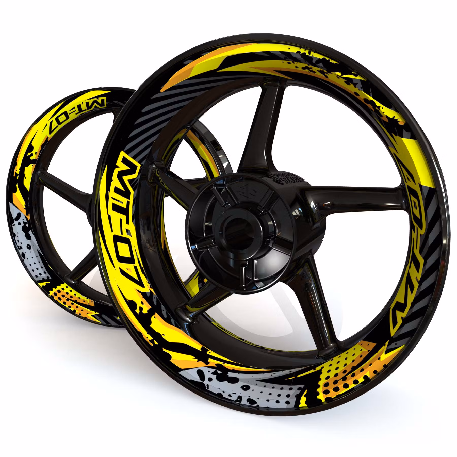 "MT-07" Fälgdekaler - "Wrath"