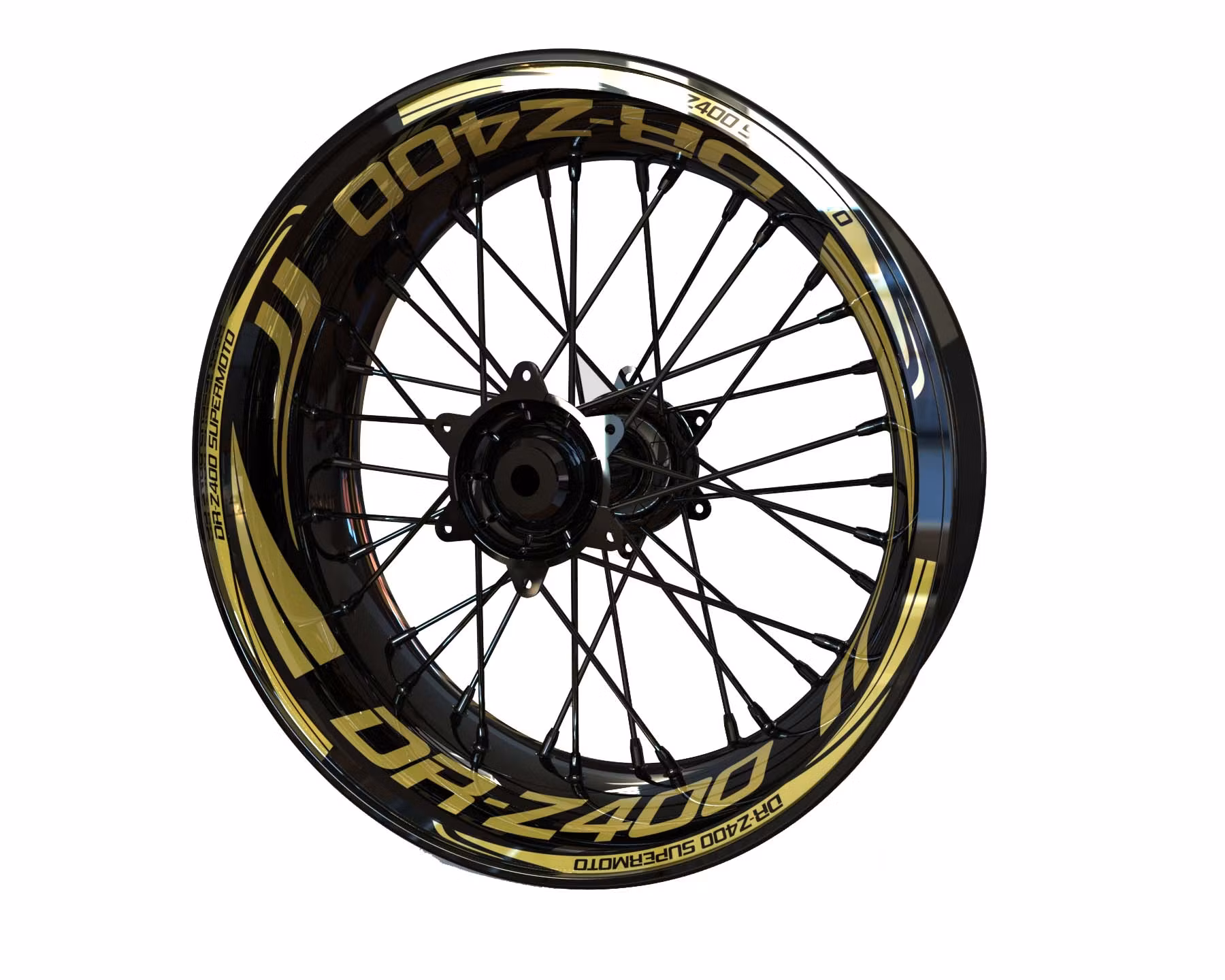 DR-Z 400 Felgenaufkleber - "Wave"