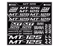 Yamaha MT 125 stickerset