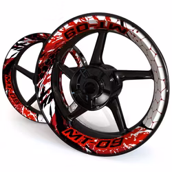 MT-09 Wheel Stickers - "Riot"
