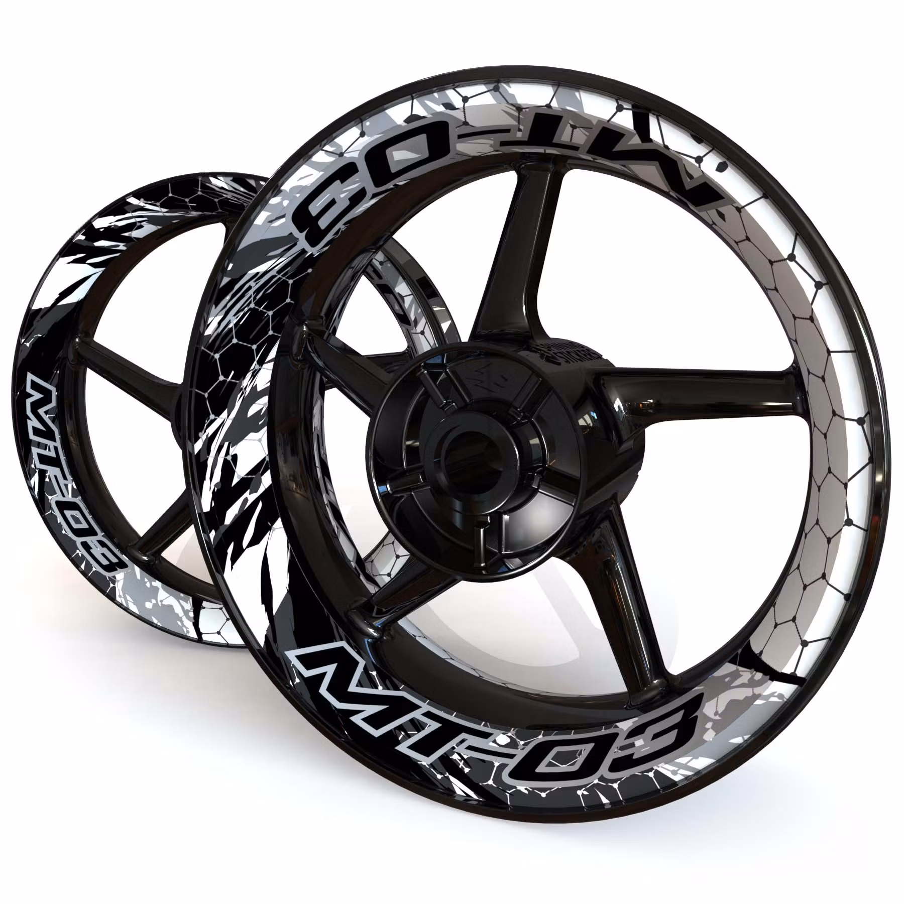 "MT-03" Velg Stickers - "Riot"