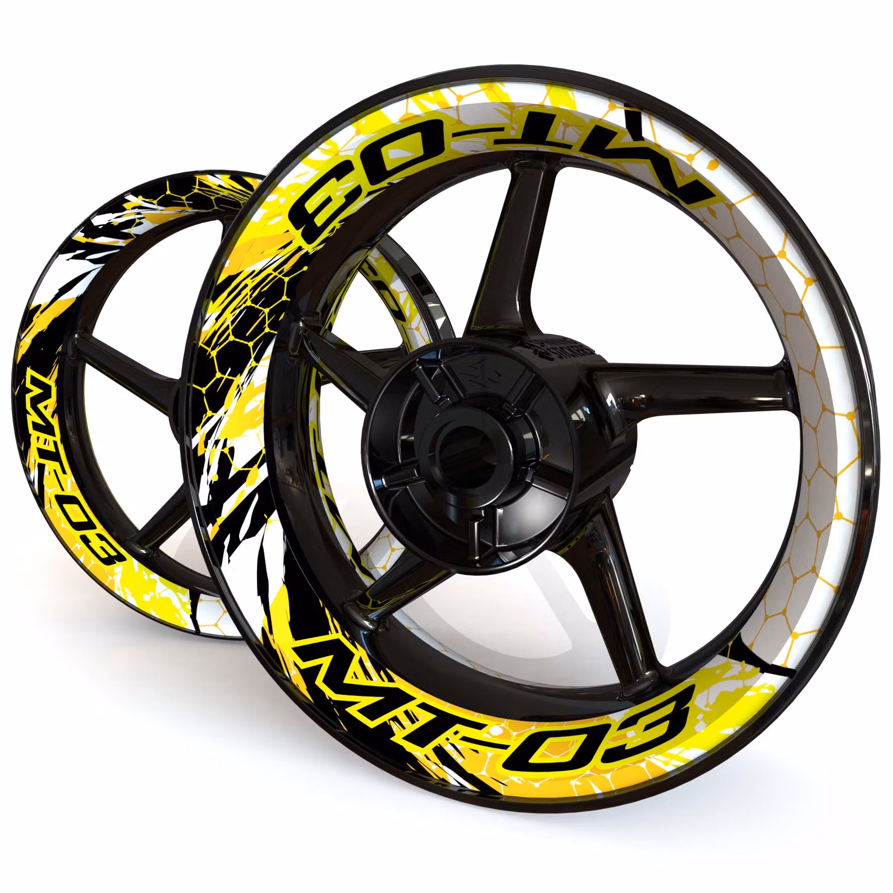 "MT-03" Velg Stickers - "Riot"