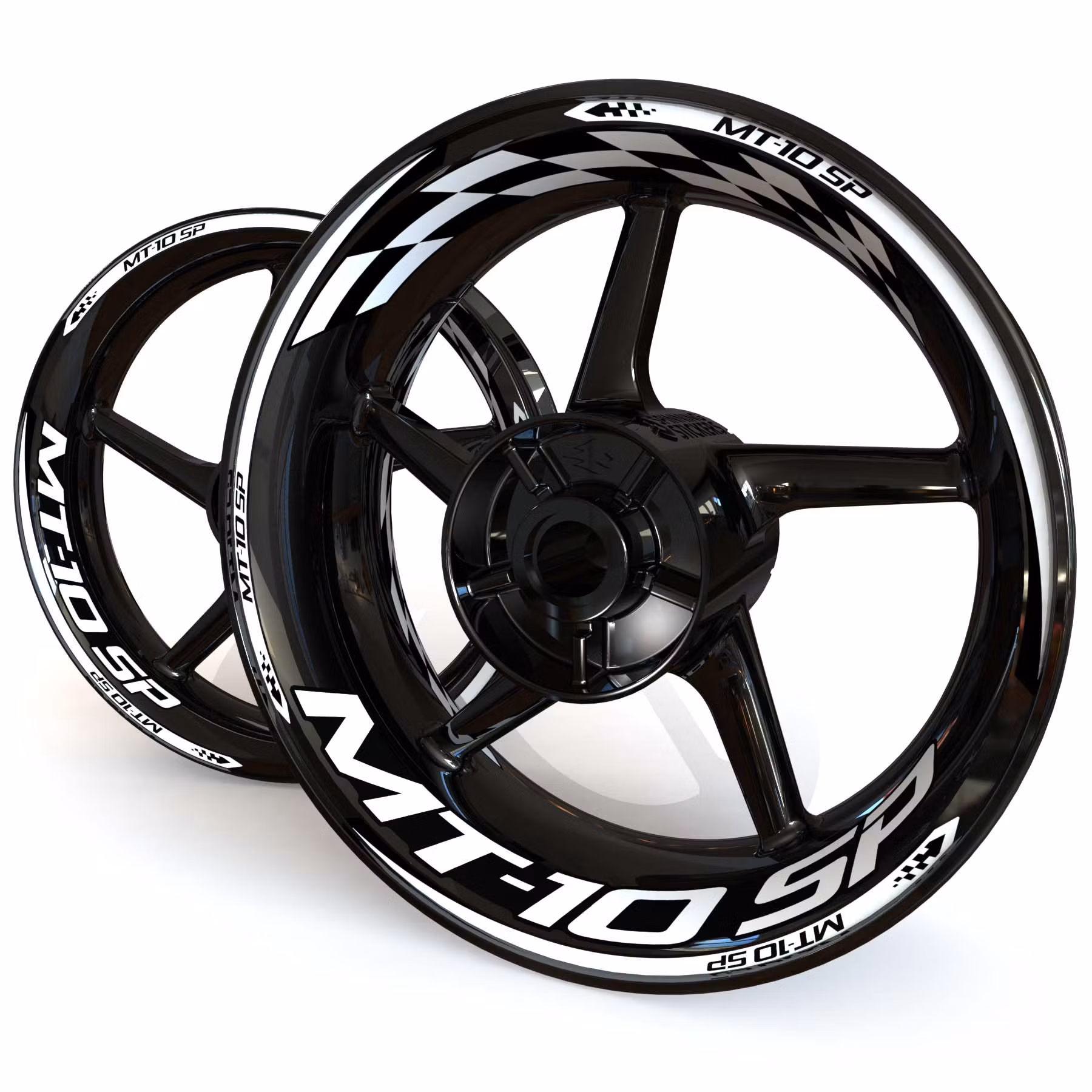 MT-10 SP Felgenaufkleber - "Checker"