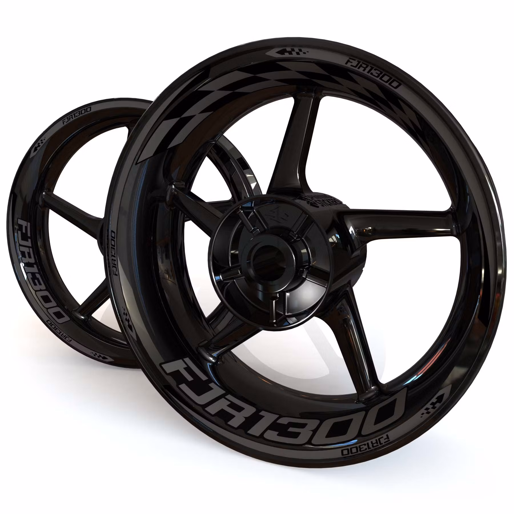 FJR1300 Felgenaufkleber - "Checker"