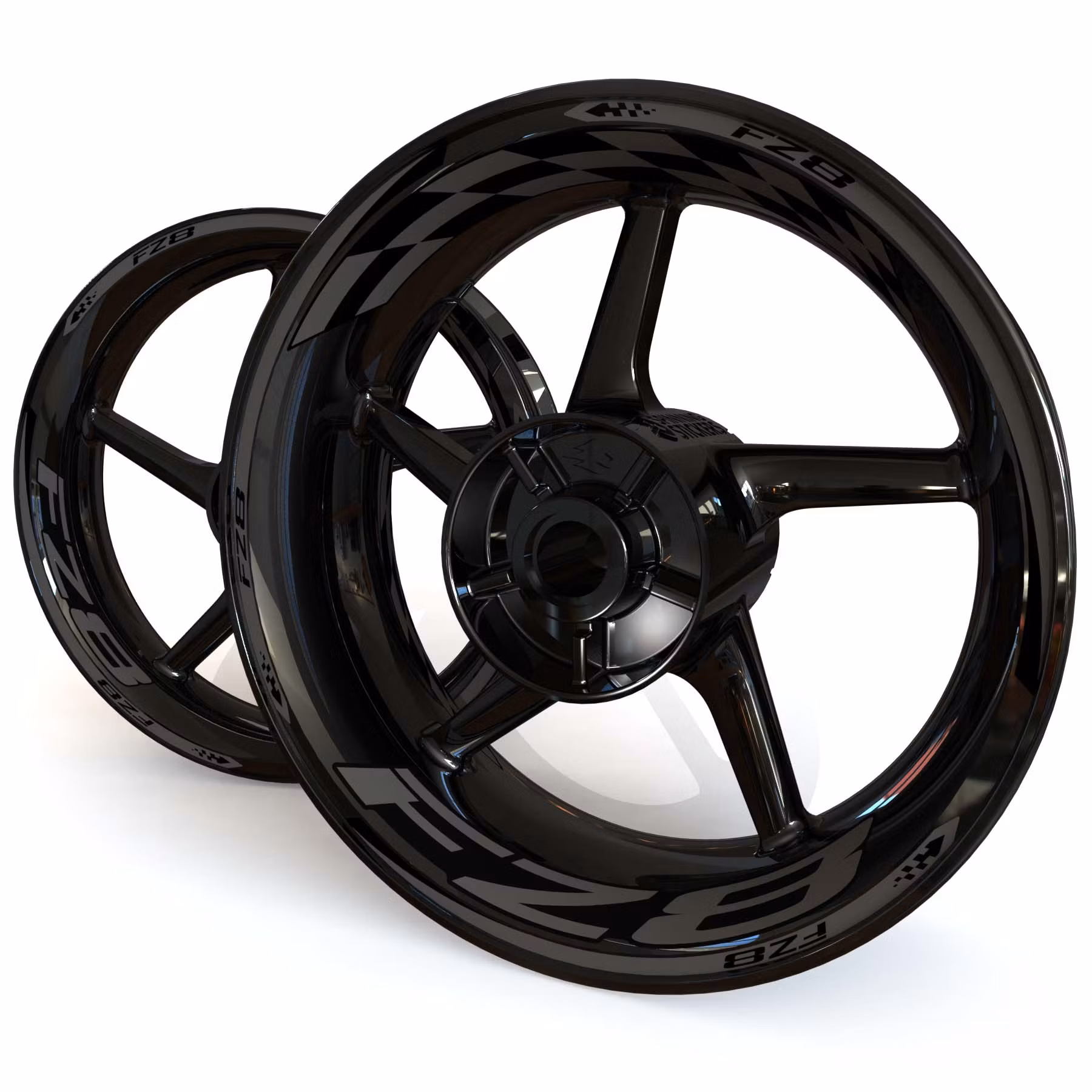 FZ8 Felgenaufkleber - "Checker"