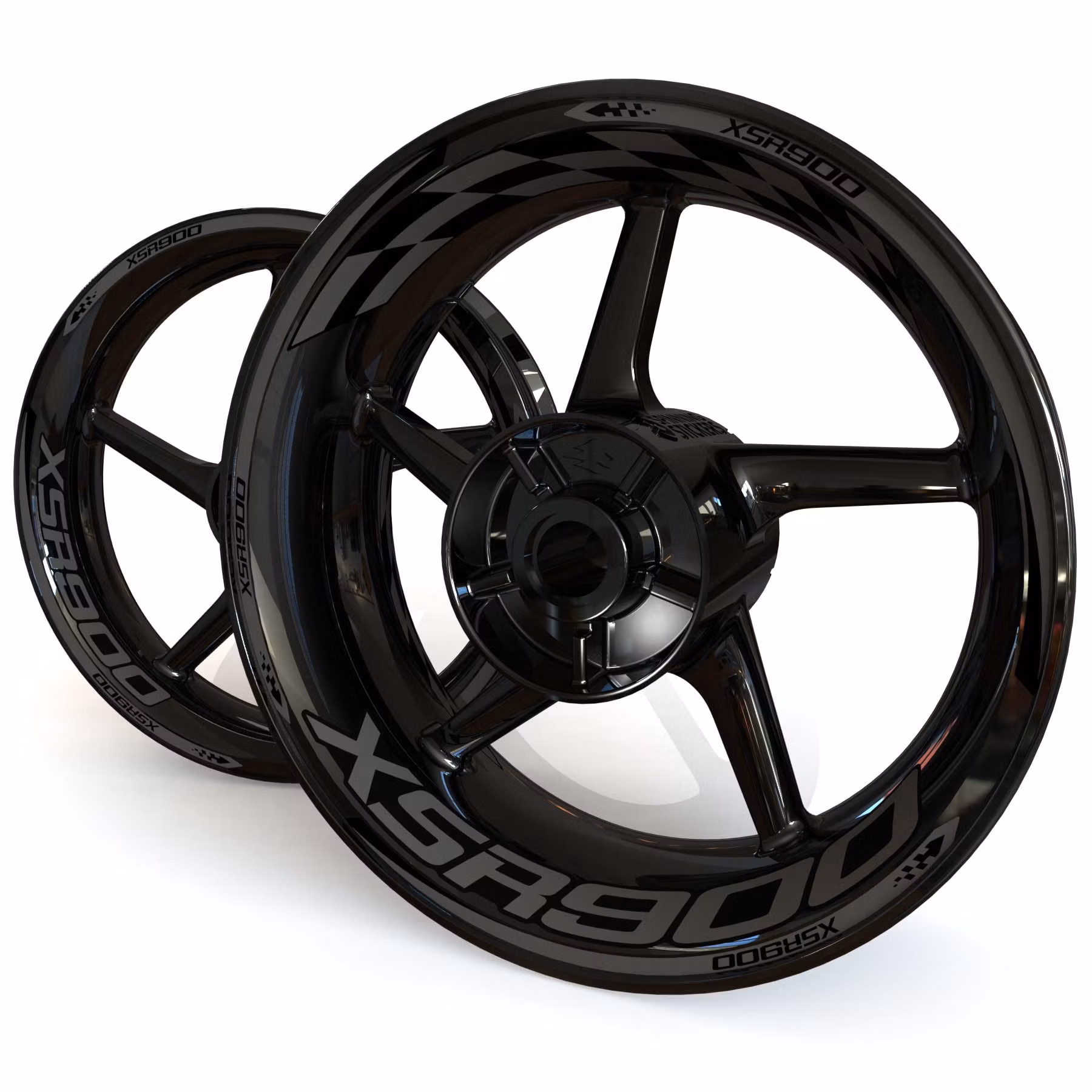 XSR900 Felgenaufkleber - "Checker"