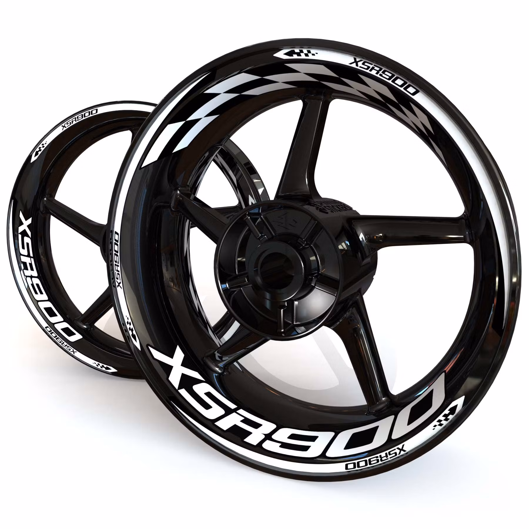 XSR900 Felgenaufkleber - "Checker"