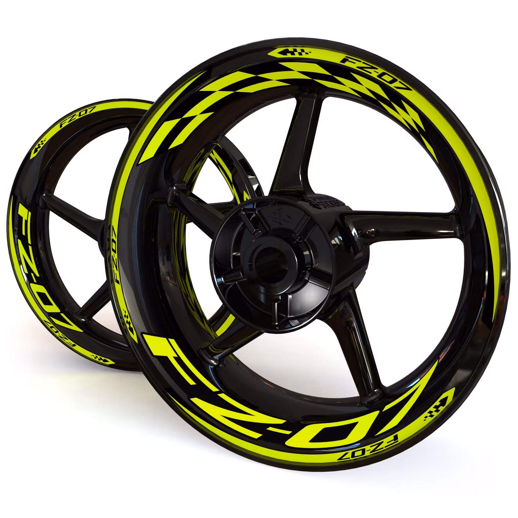 FZ-07 Adhesivos para llantas - "Checker"