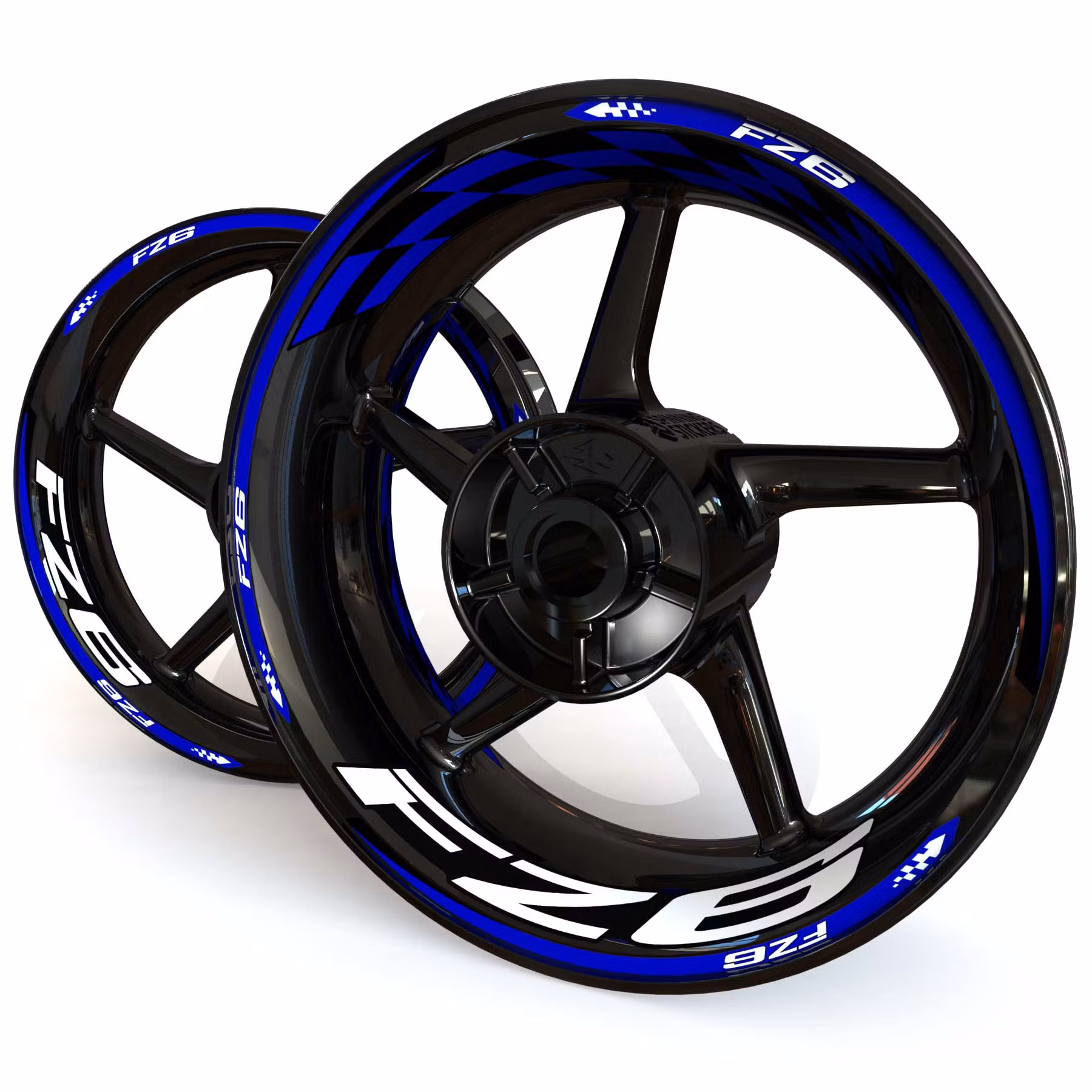 FZ6 Felgenaufkleber - "Checker"