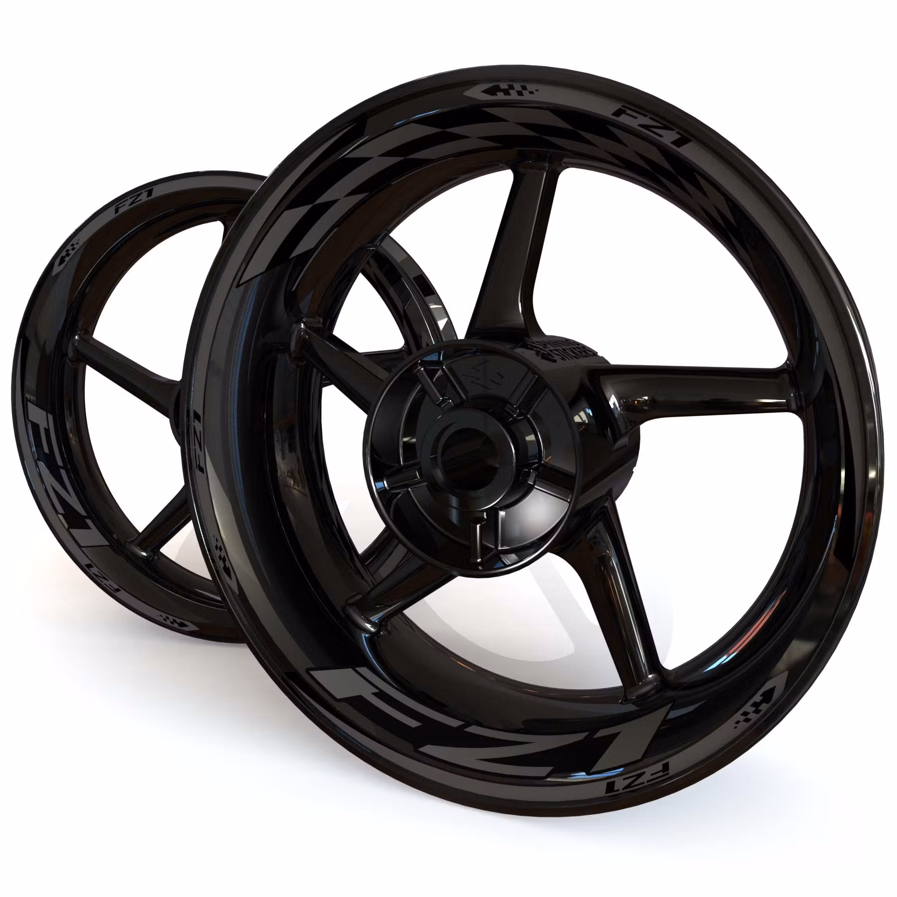 FZ1 Wheel Stickers - "Checker"