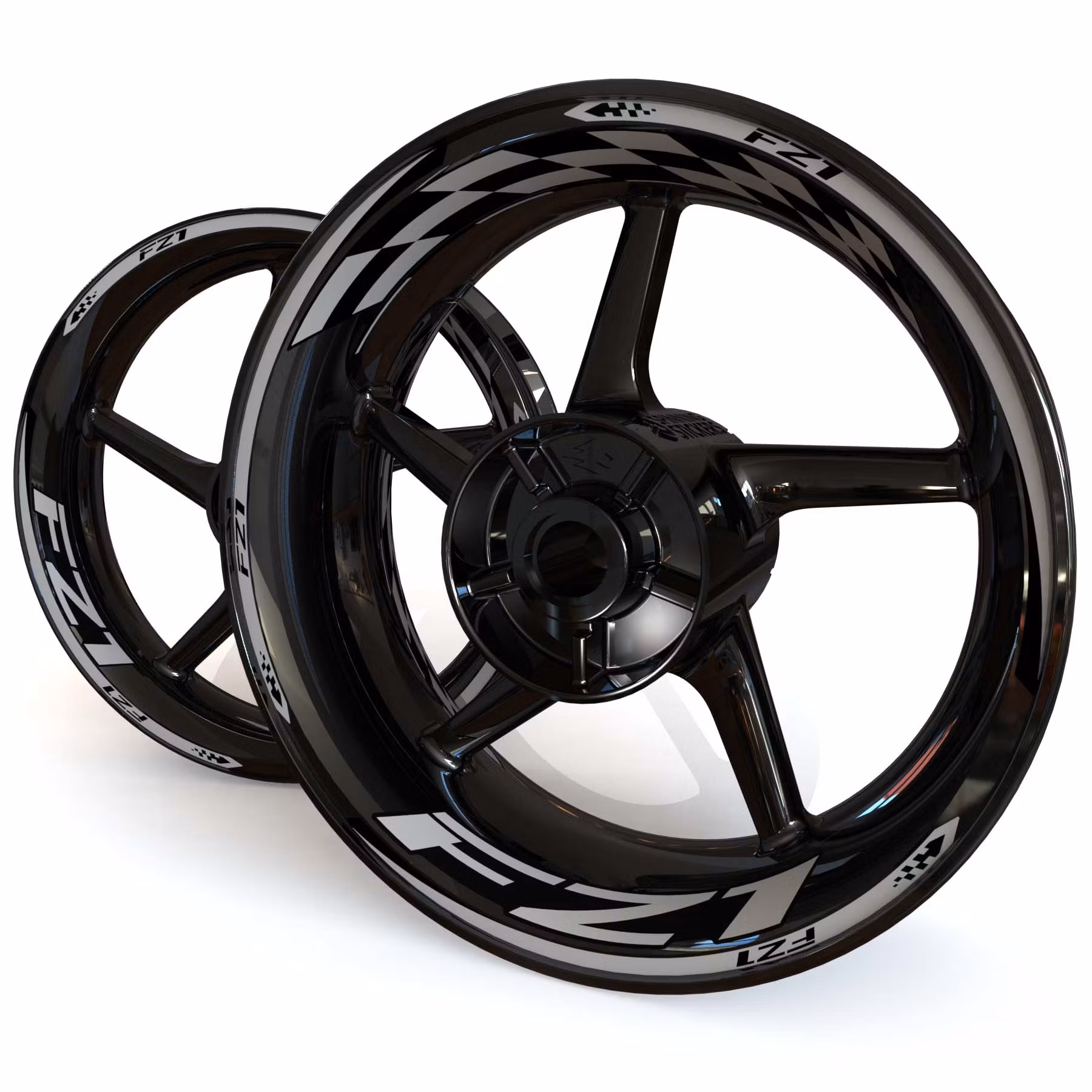 FZ1 Wheel Stickers - "Checker"
