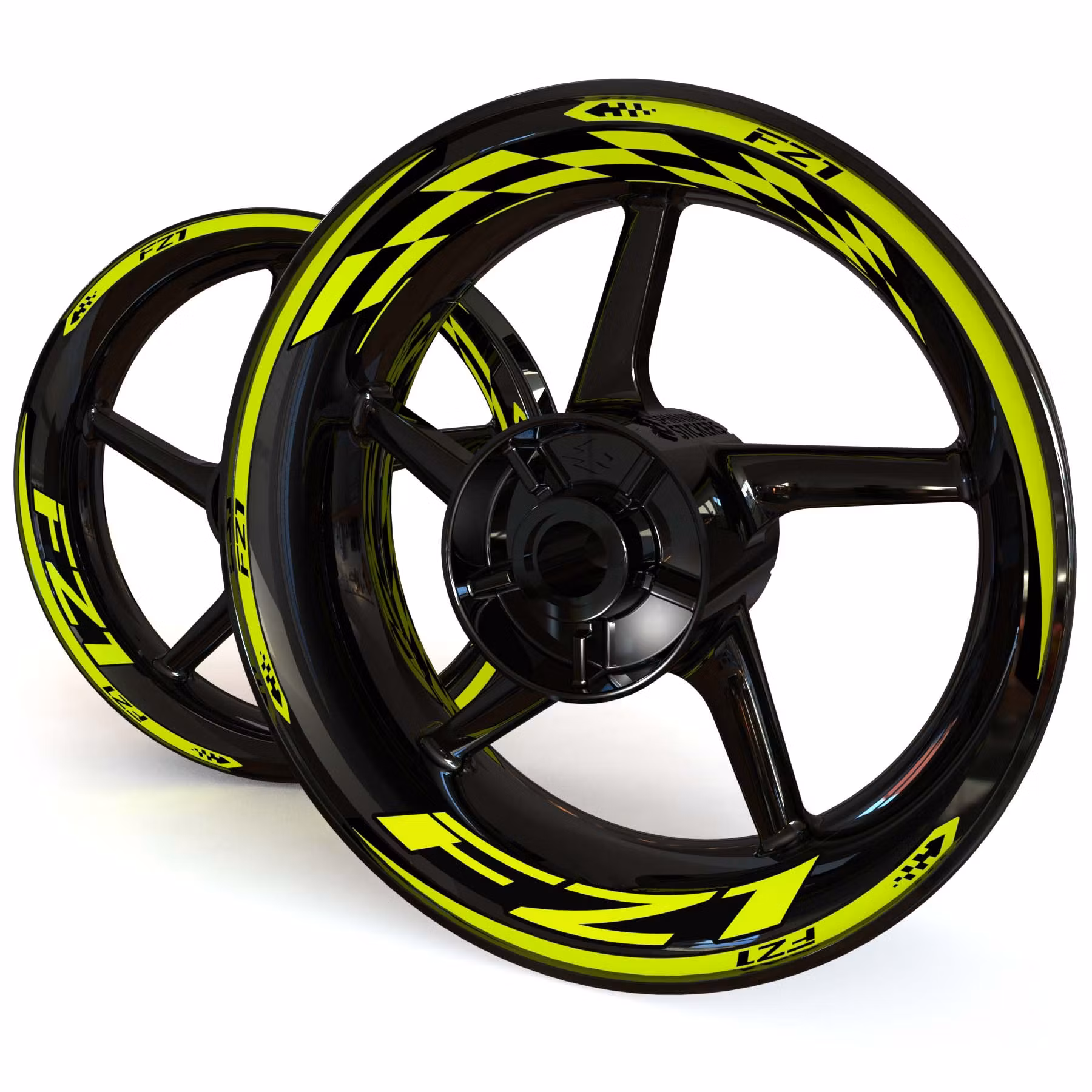 FZ1 Wheel Stickers - "Checker"