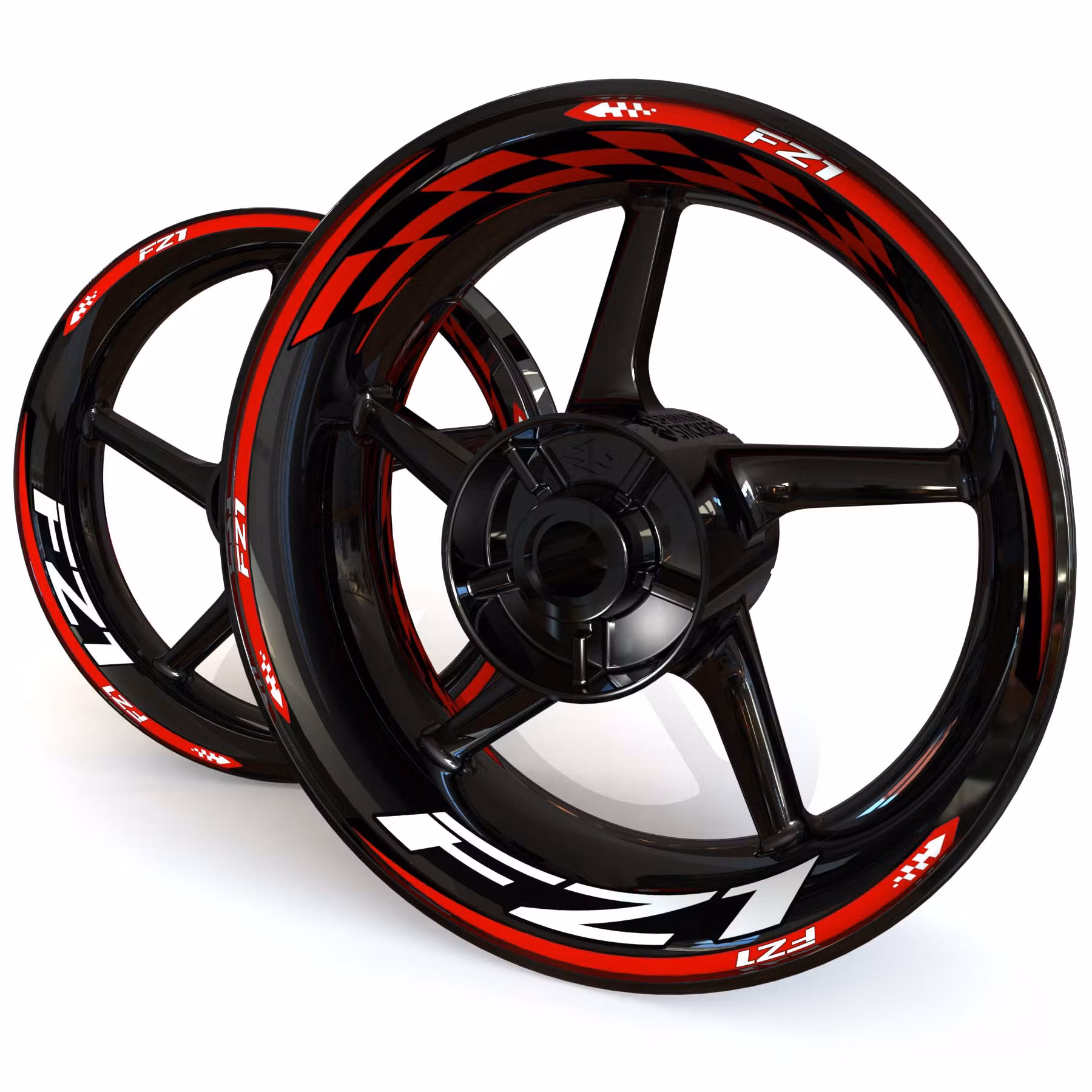 FZ1 Wheel Stickers - "Checker"