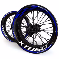 XT660 Wheel Stickers - "Checker"