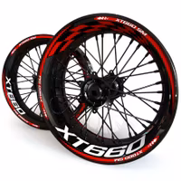 XT660 Wheel Stickers - "Checker"
