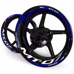 MT-07 Wheel Stickers - "Checker"