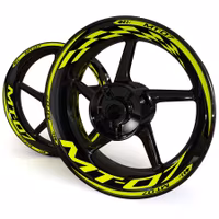 MT-07 Wheel Stickers - "Checker"