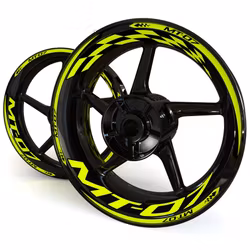 MT-07 Wheel Stickers - "Checker"