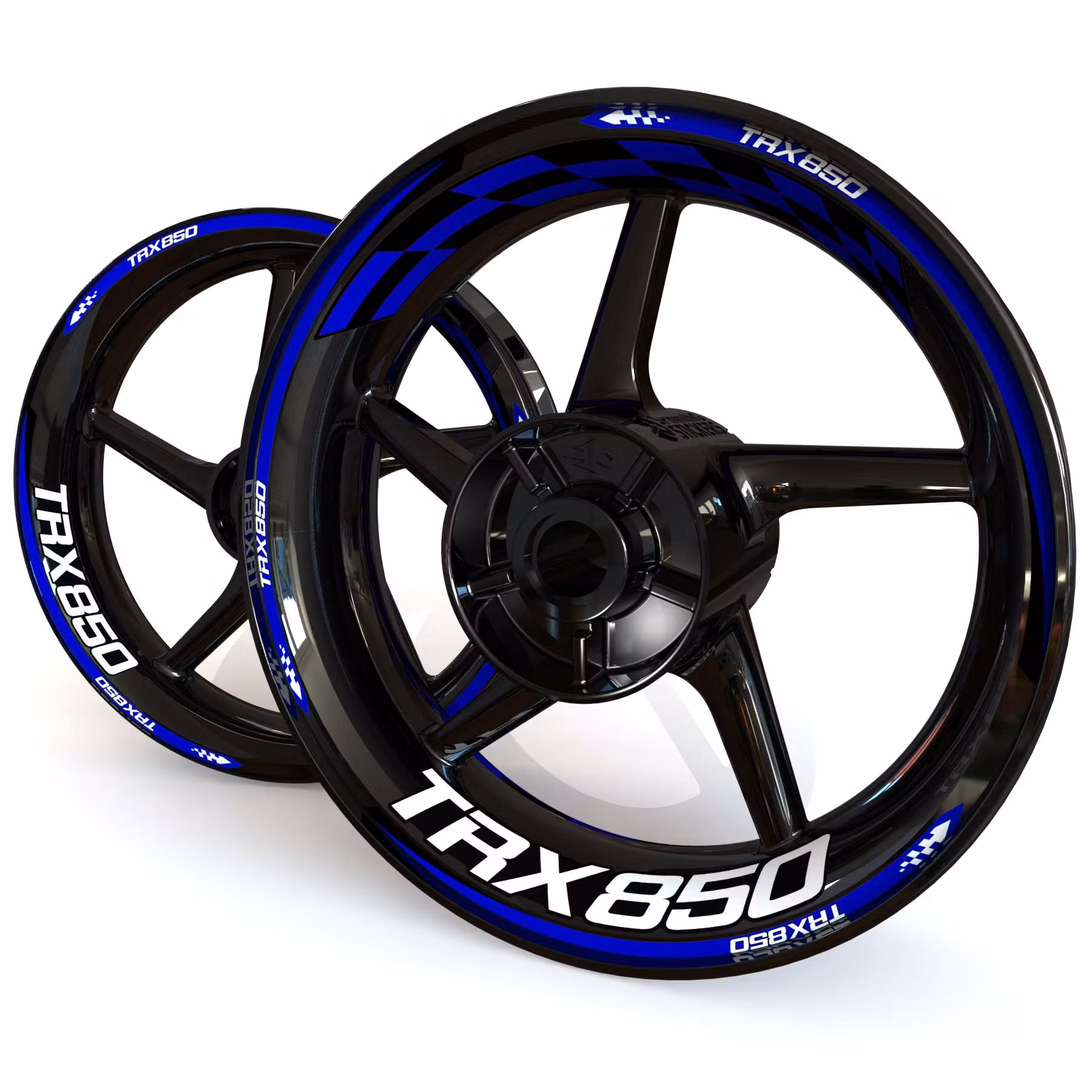 TRX850 Wheel Stickers - "Checker"