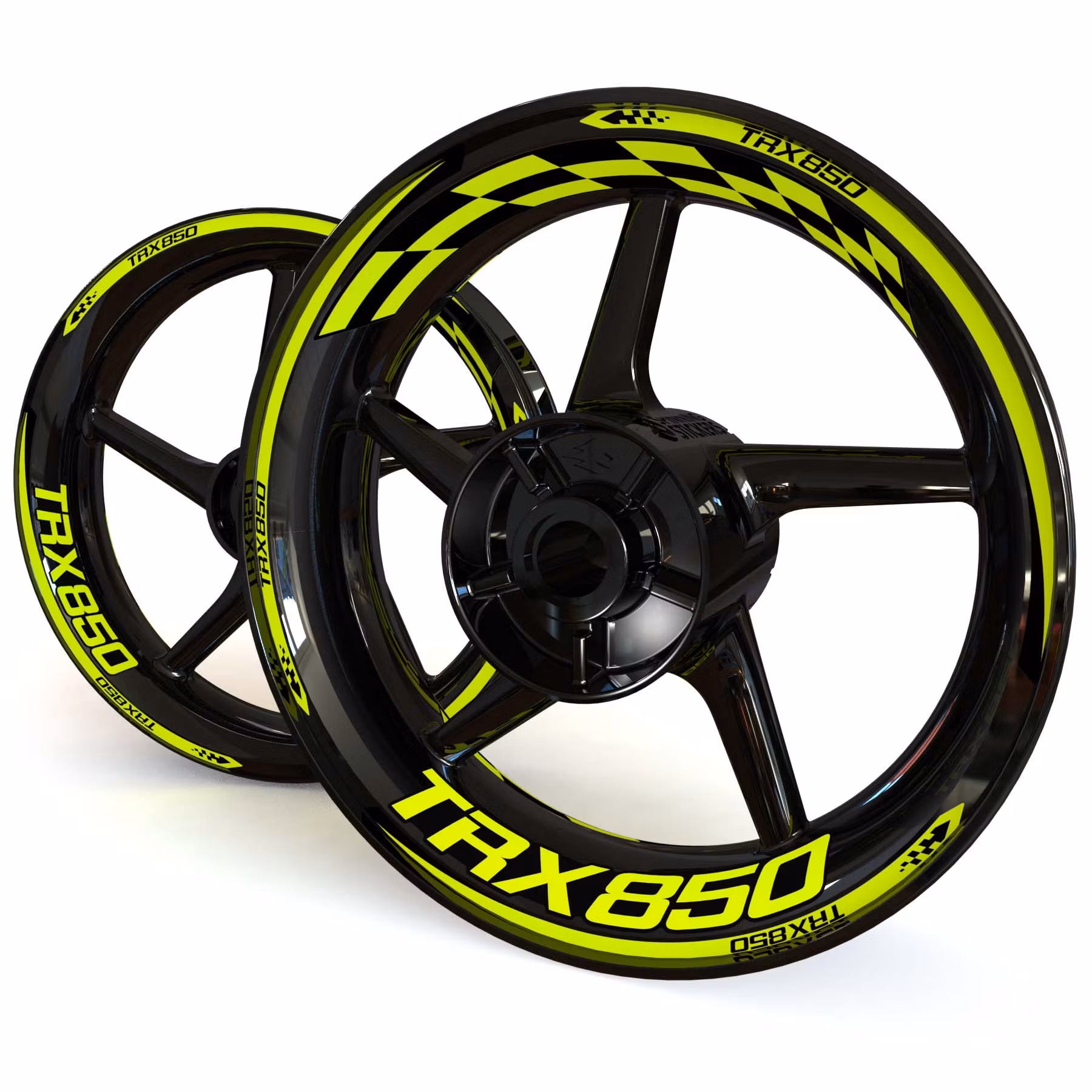 TRX850 Wheel Stickers - "Checker"