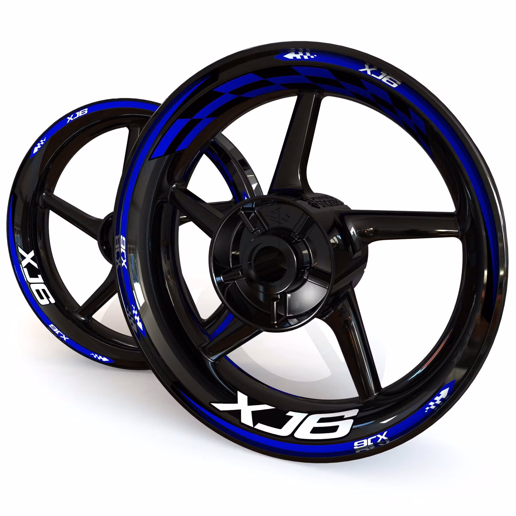 XJ6 Felgenaufkleber - "Checker"