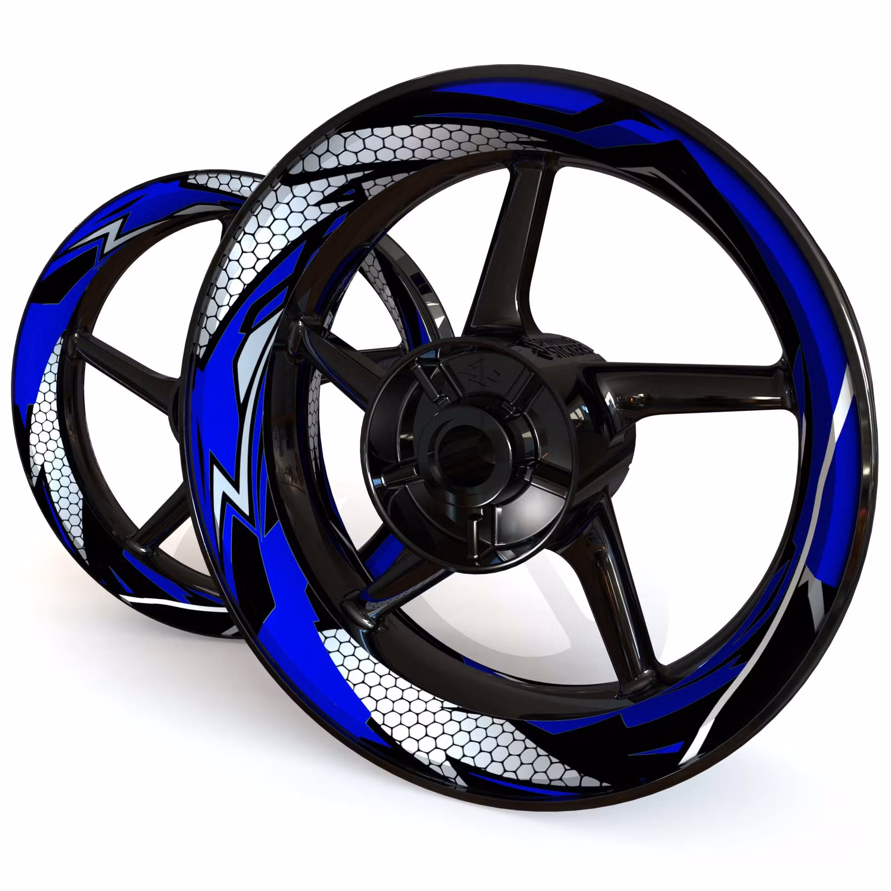 "Hexagon"  Wheel Stickers