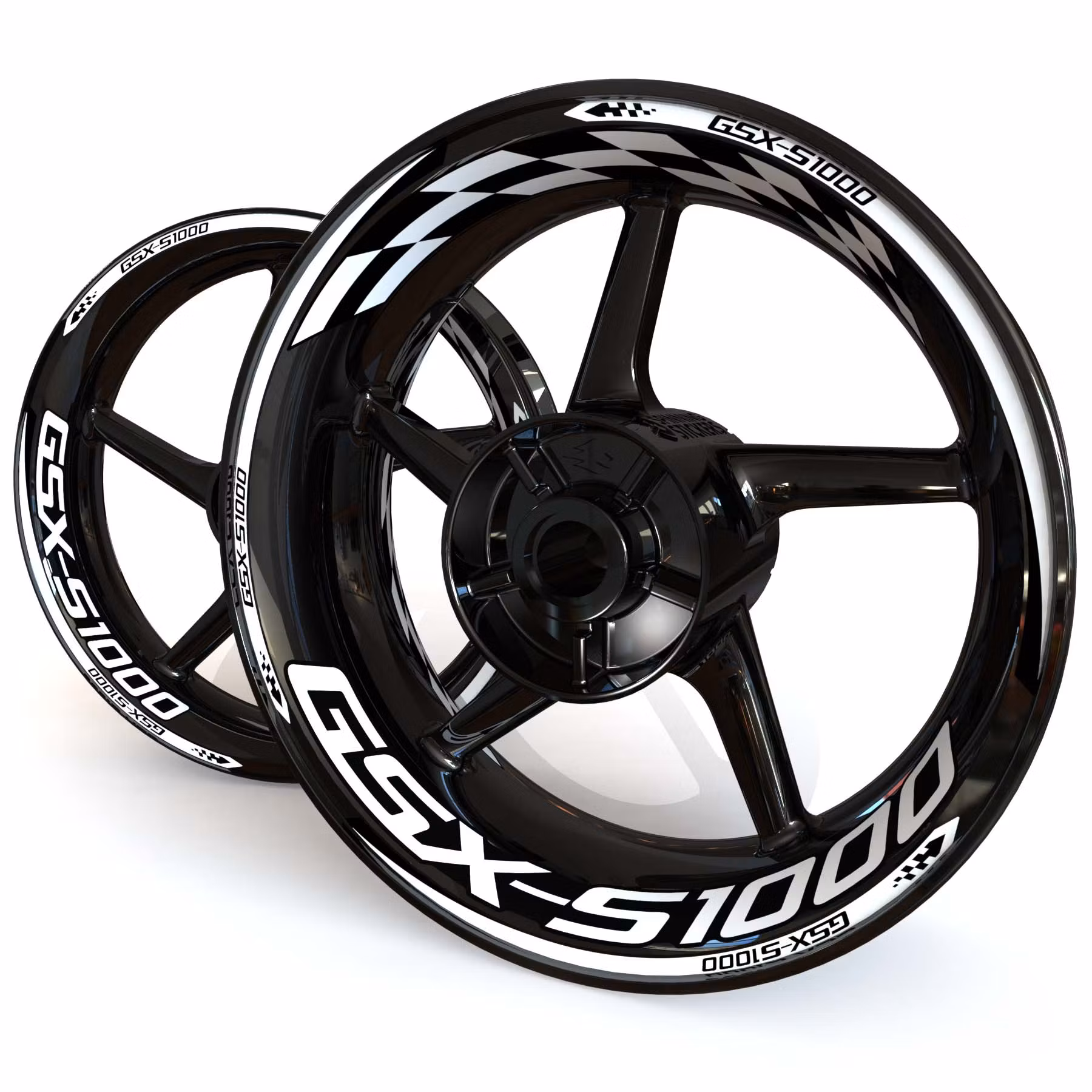 GSX-S 1000 Stickers de jantes - "Checker"