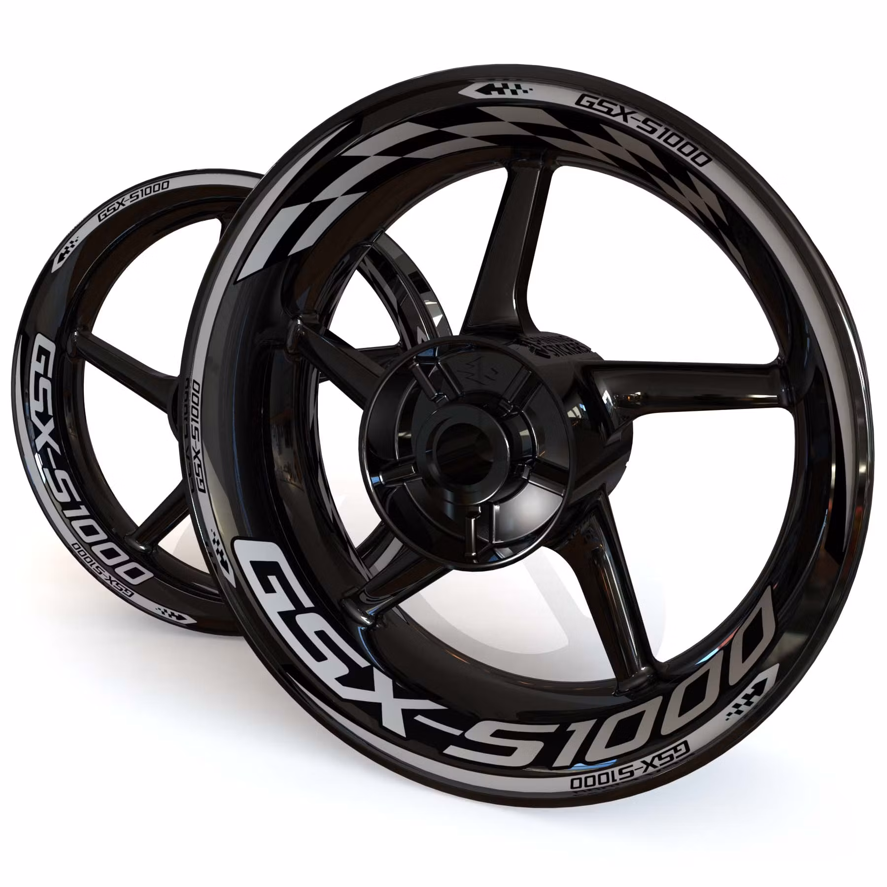 GSX-S 1000 Stickers de jantes - "Checker"