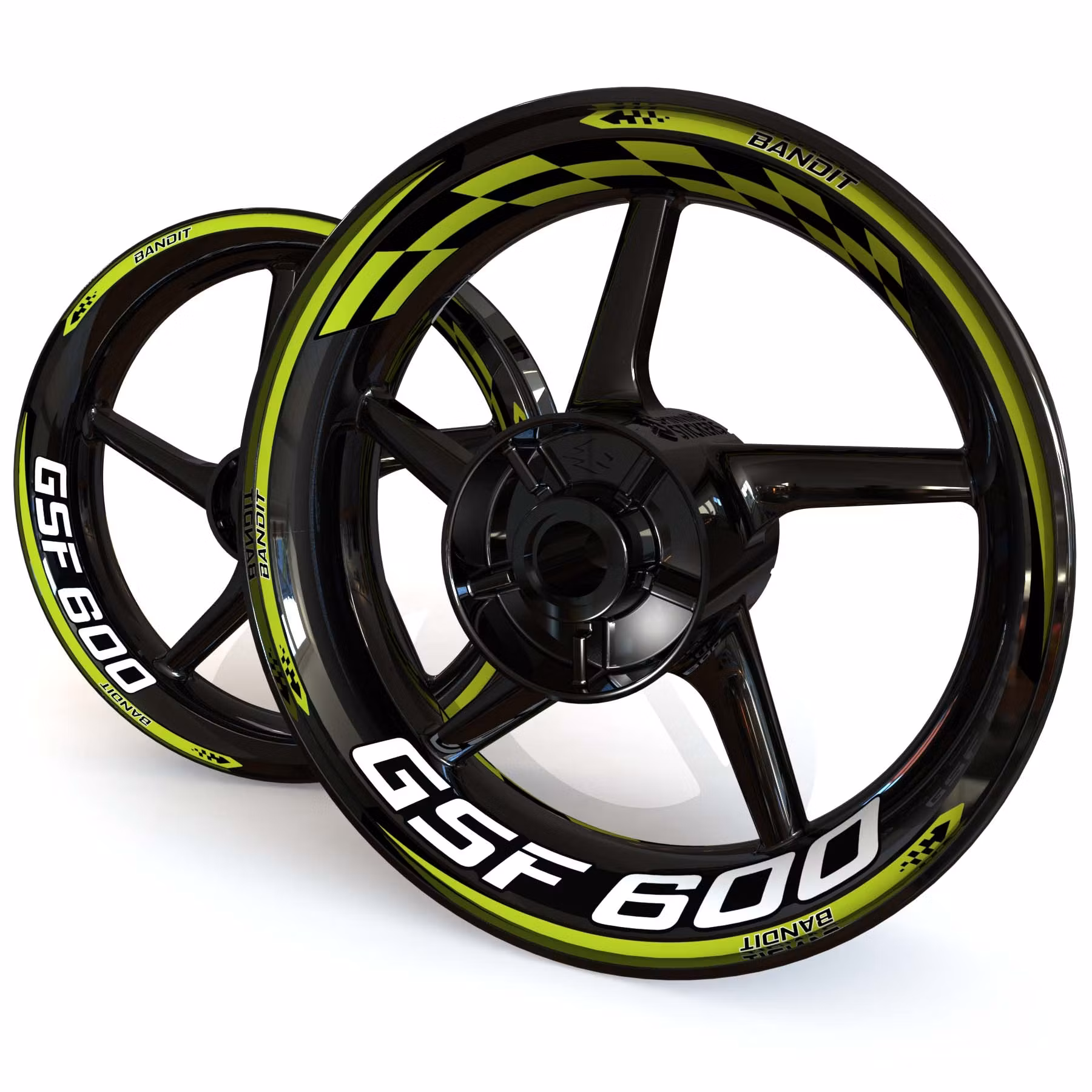 GSF600 Fälgdekaler - "Checker"