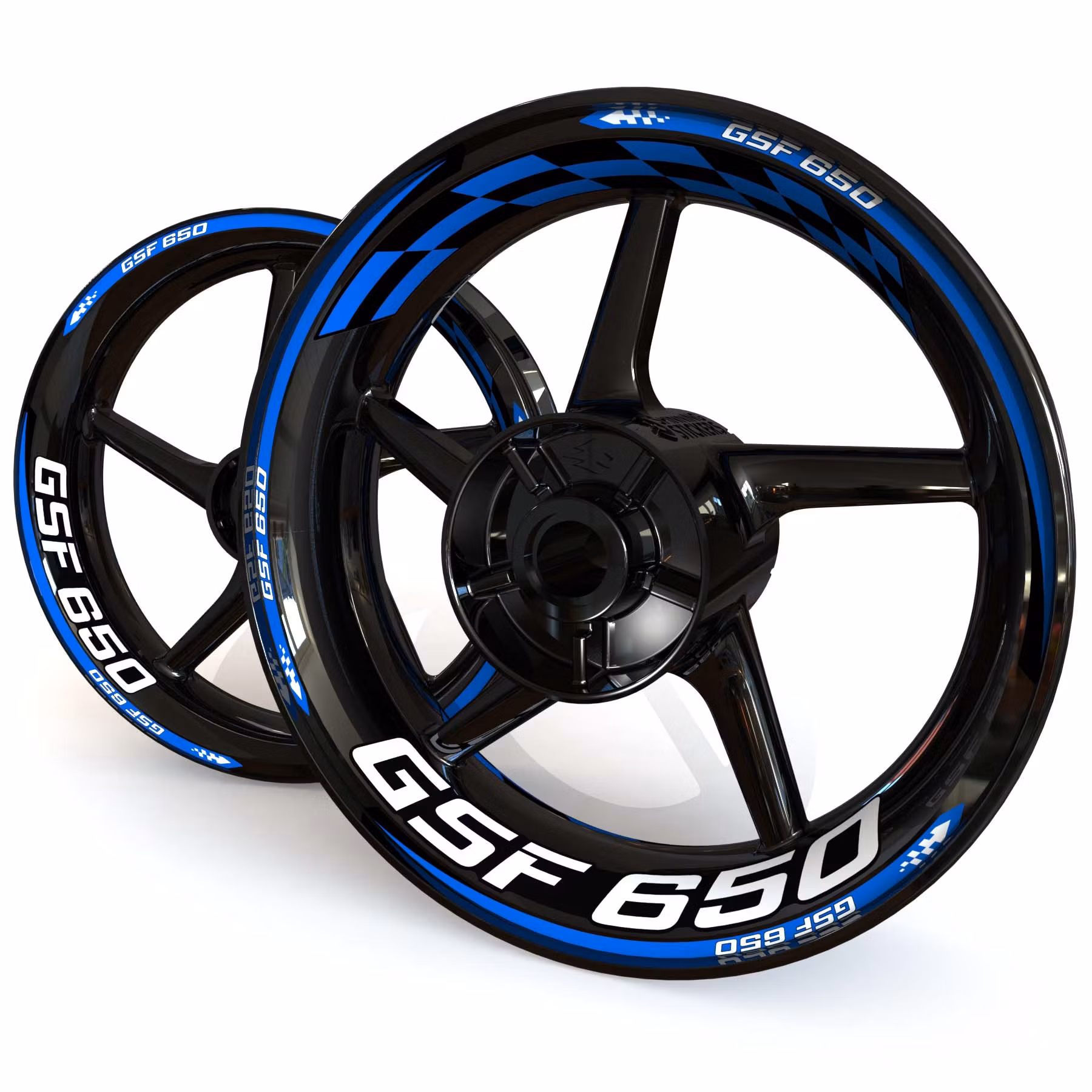 GSF650 Wheel Stickers - "Checker"