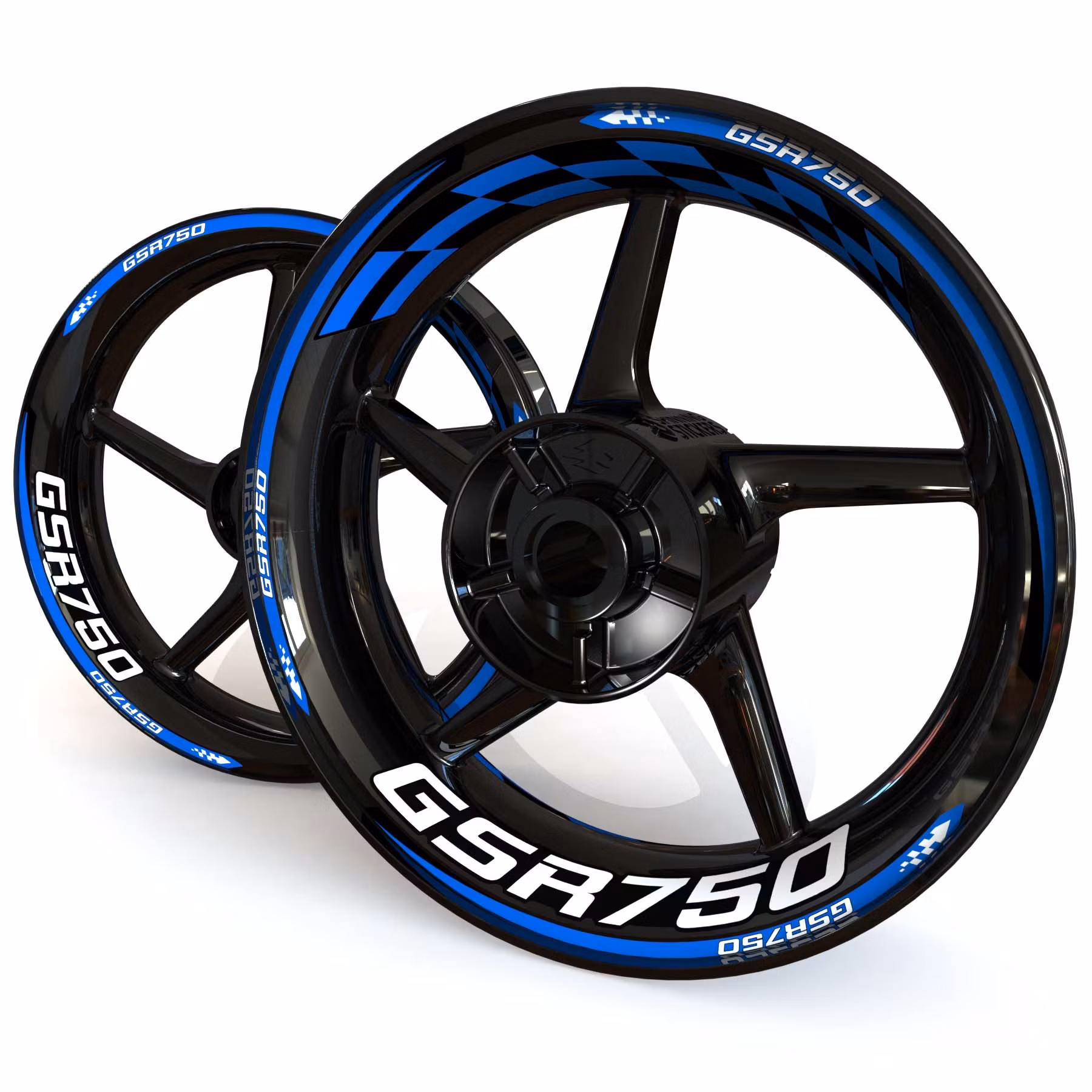 GSR750 Adhesivos para llantas - "Checker"