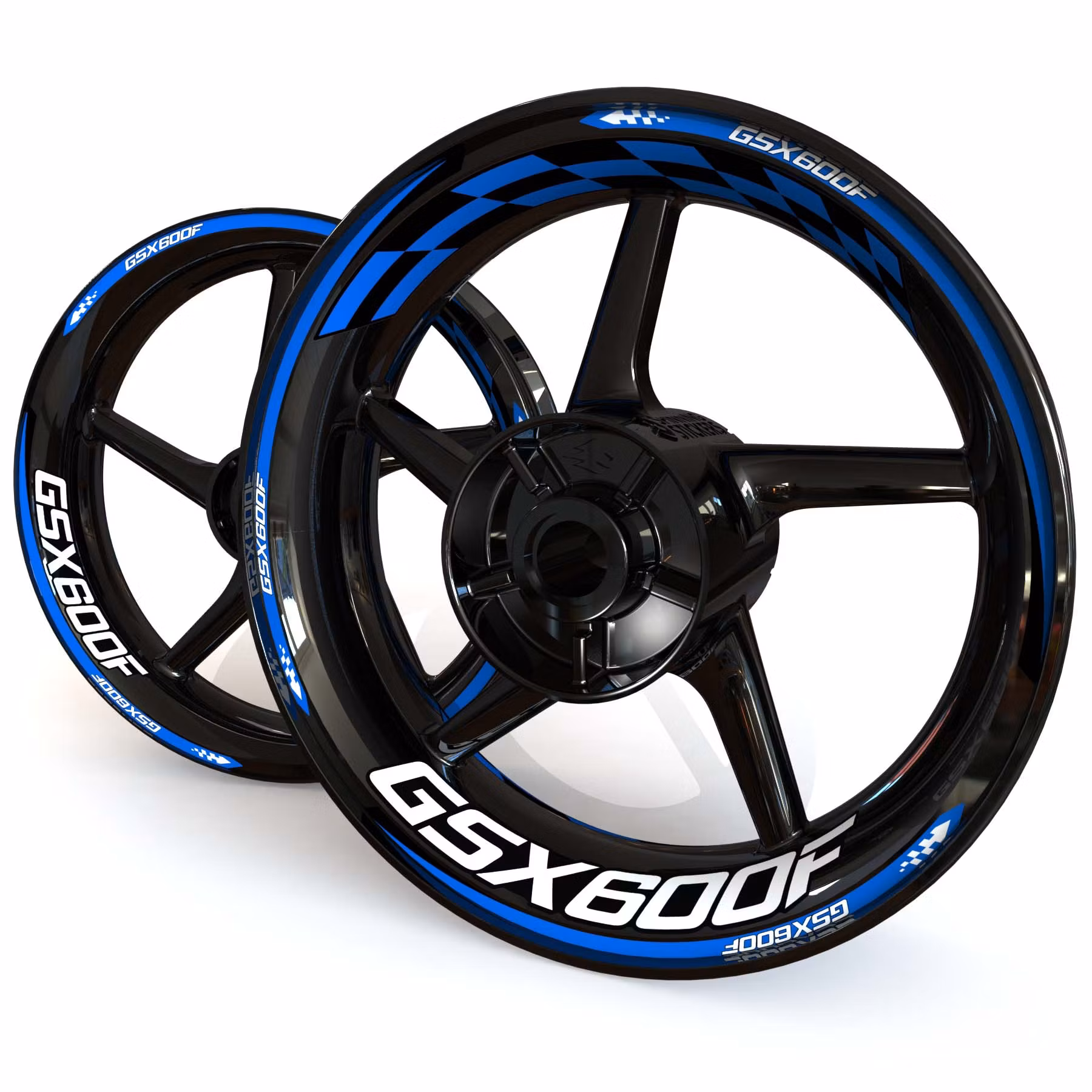 GSX600F Stickers de jantes - "Checker"