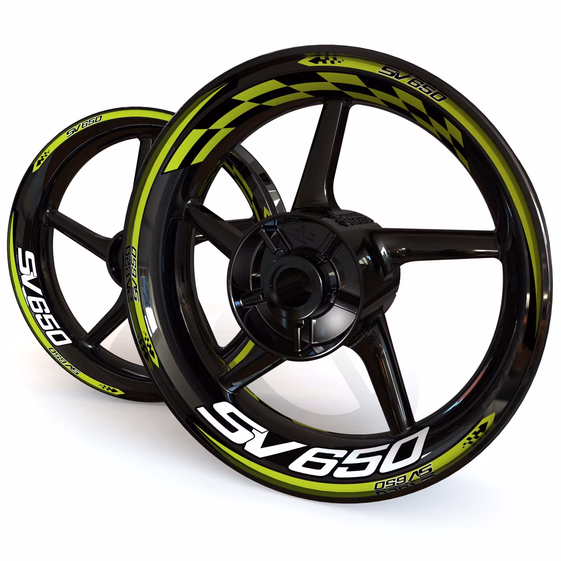 SV650 Wheel Stickers - "Checker"