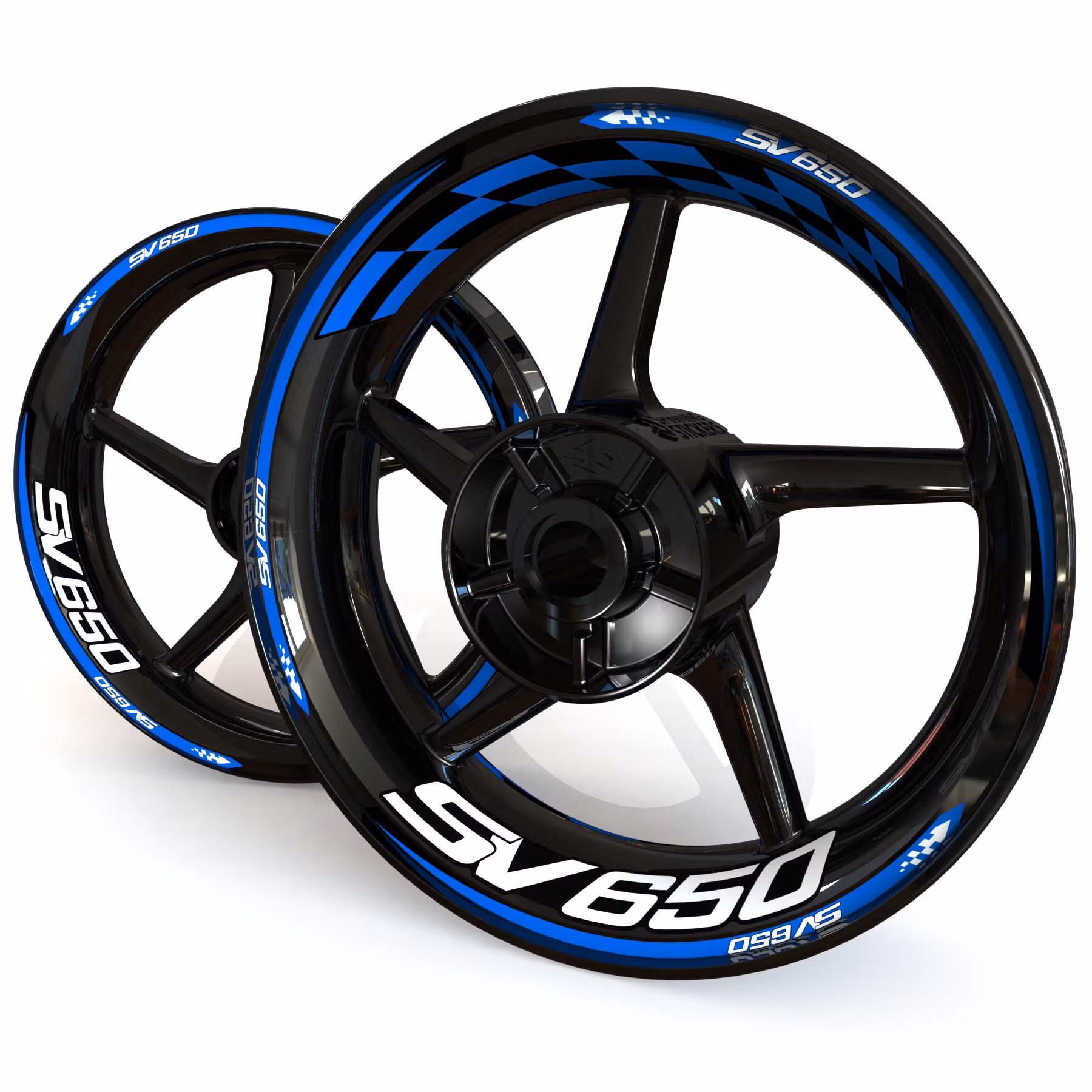 SV650 Wheel Stickers - "Checker"