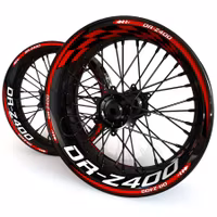 DR-Z 400 Wheel Stickers - "Checker"