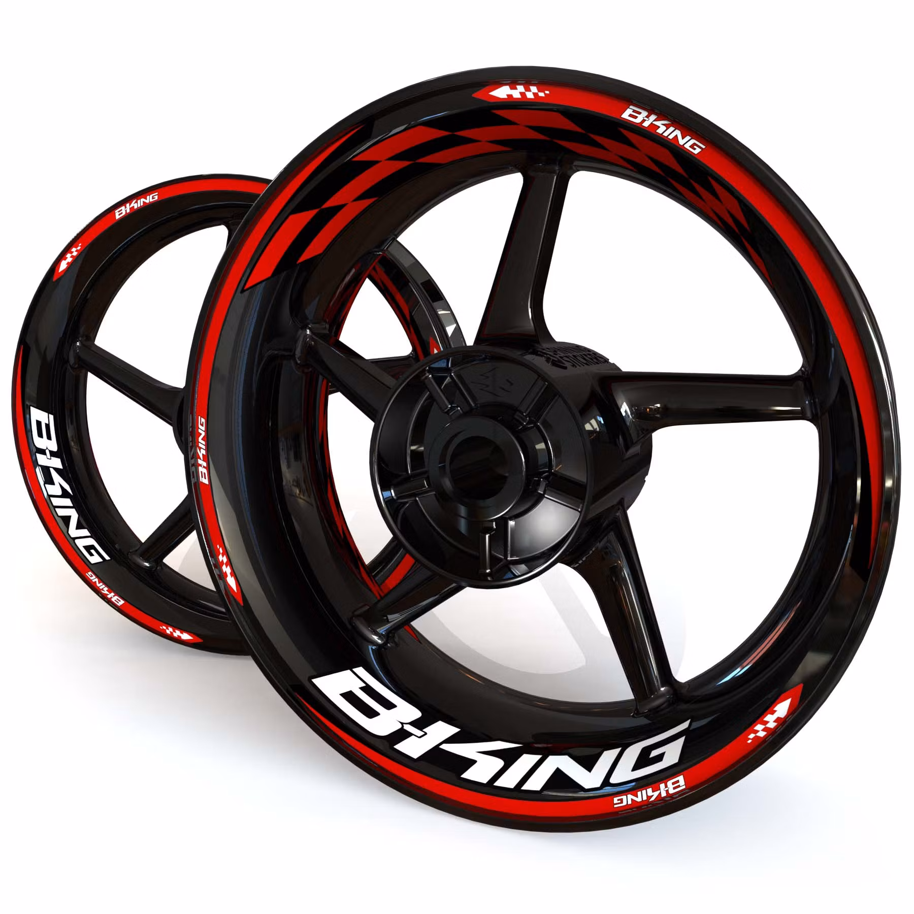 B-KING Wheel Stickers - "Checker"